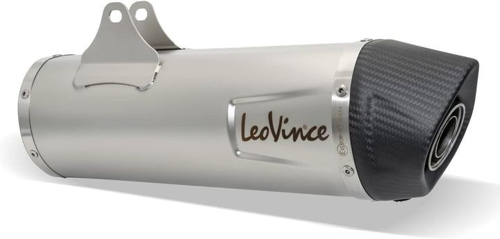 Endschalldämpfer/Auspuffanlage LeoVince SLIP-ON SBK LV ONE EVO, Edelstahl, Carbon Kappe, mit Zulassu