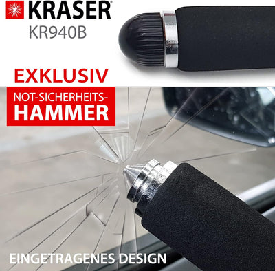 KRASER KR940B Lenkradkralle Wohnmobil Lenkradschloss für Auto Lenkradsperre Lenkrad Zahlenschloss, L