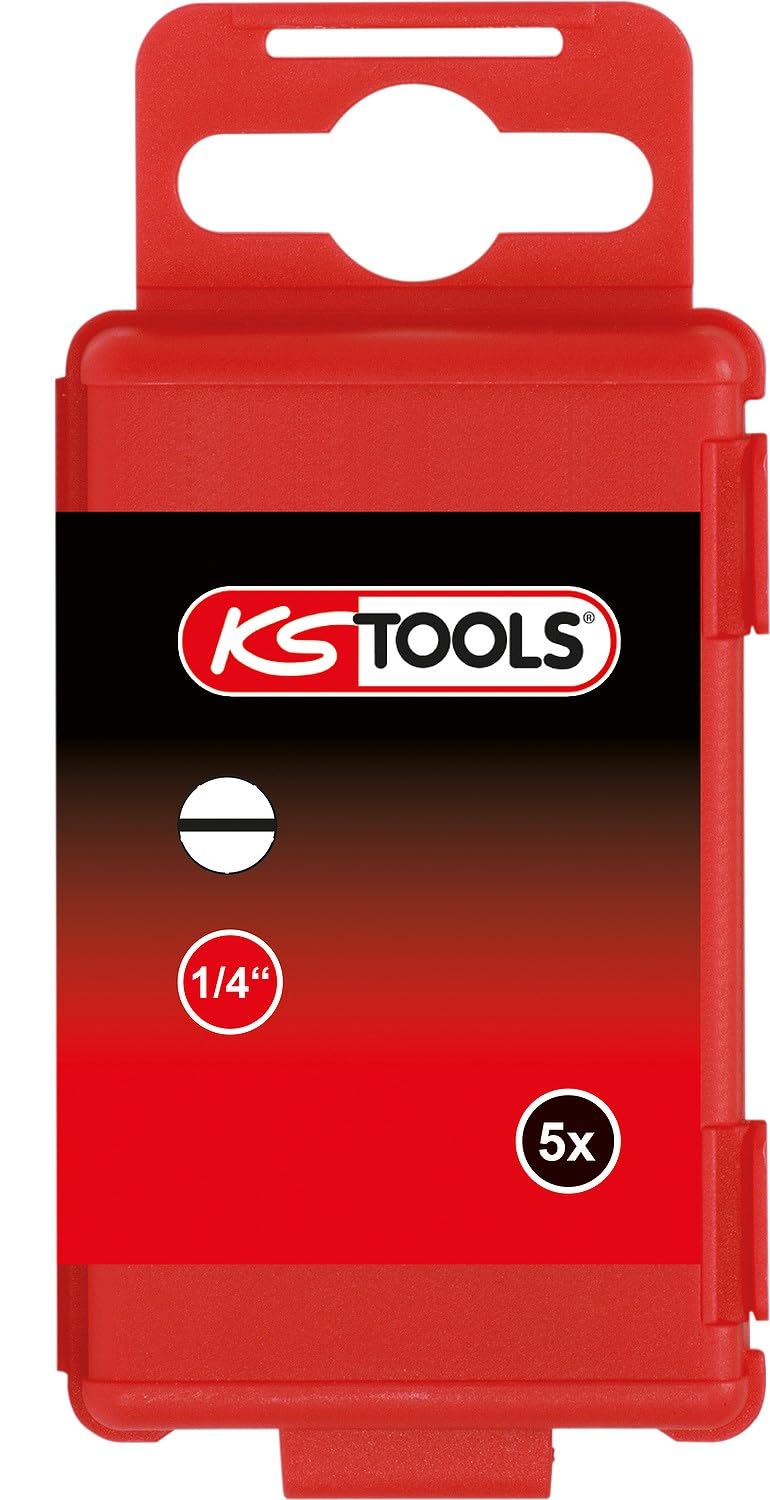 KS Tools 918.3351 1/4" TORSIONpower Bit Schlitz, 75mm, 3mm, 5er Pack