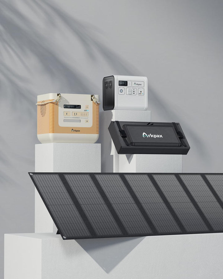 200W faltbares Solarpanel, 12-fach faltbar, IP65 wasserdicht, mit verstellbarem Ständer, tragbares S