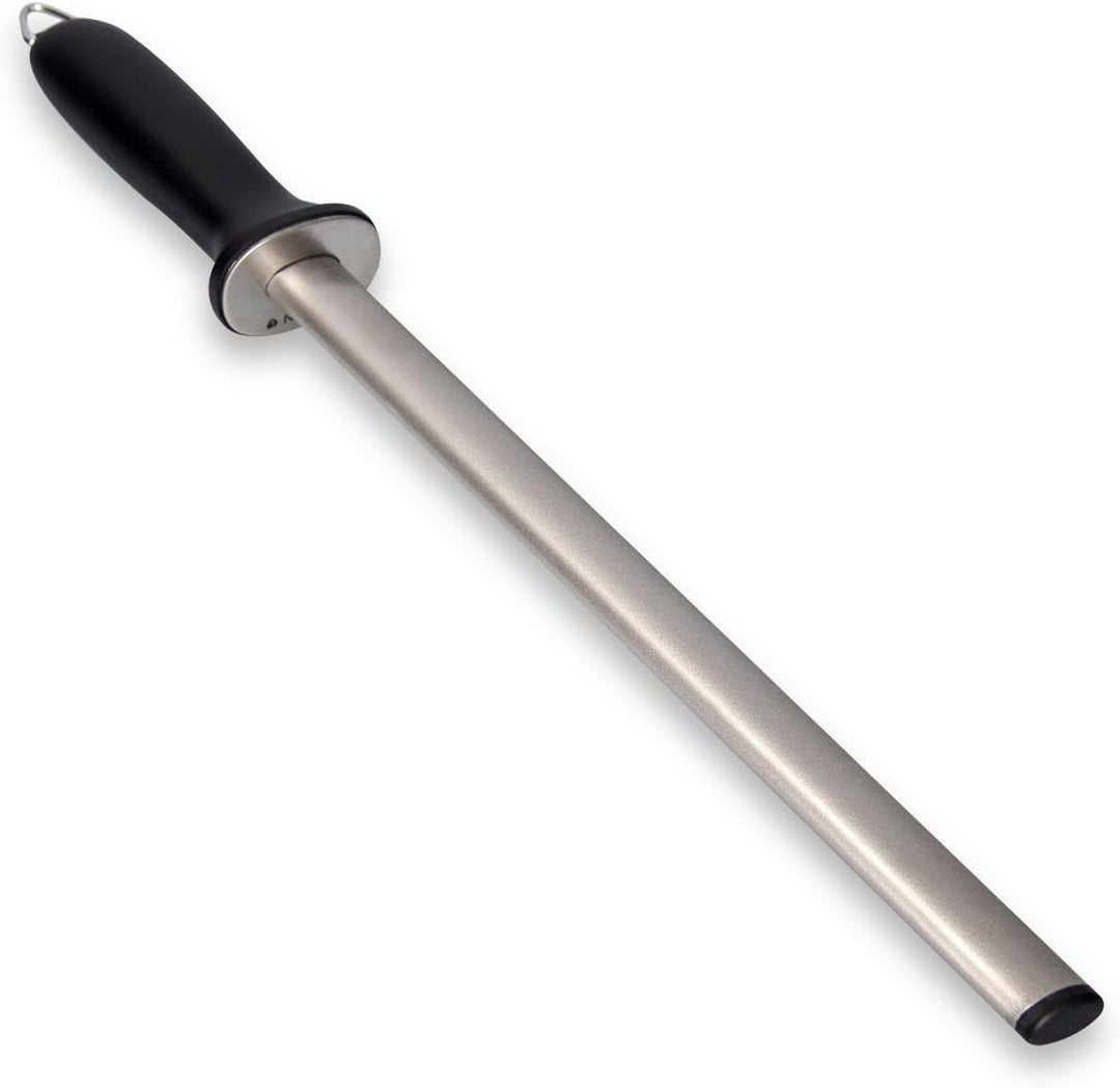 Navaris Diamant-Wetzstahl Wetzstab oval - 31 cm Langer Schleifstab - Messerschleifer für versch. Mes