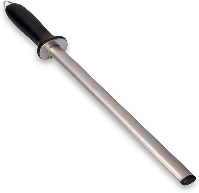 Navaris Diamant-Wetzstahl Wetzstab oval - 31 cm Langer Schleifstab - Messerschleifer für versch. Mes