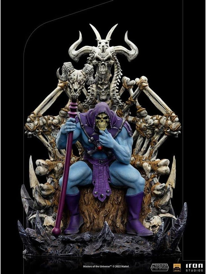 Iron Studios Les Maîtres des Universums – Figur Art Scale Deluxe 1/10 Skeletor on Throne Deluxe, 29