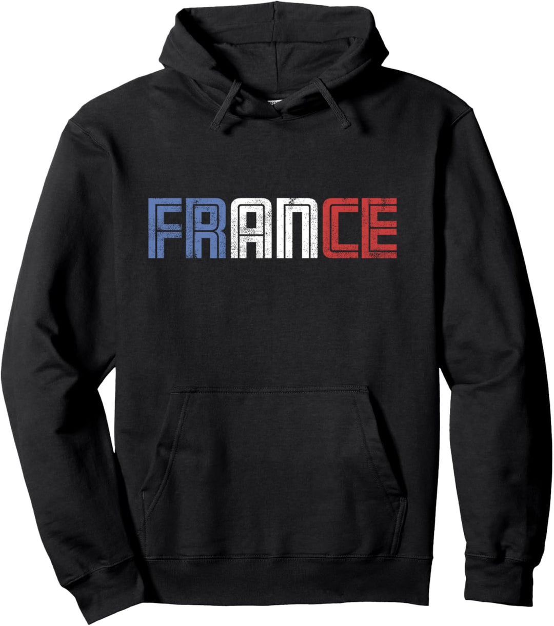 Frankreich | France Retro Französische Flagge Frankophile Pullover Hoodie