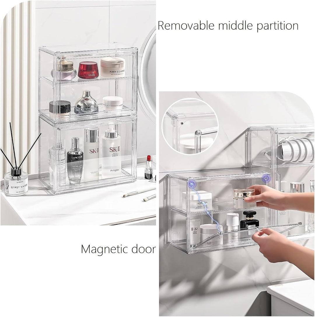 Schaukasten Vitrine, Acryl Vitrine, Glasvitrine, Vitrine Klein mit Tür Für Action Figuren Spielzeug,