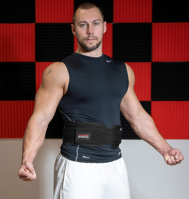 Raigeki Fitness Gewichthebergürtel (+ Trainingspläne) Fitnessgürtel für Bodybuilding, Krafttraining,