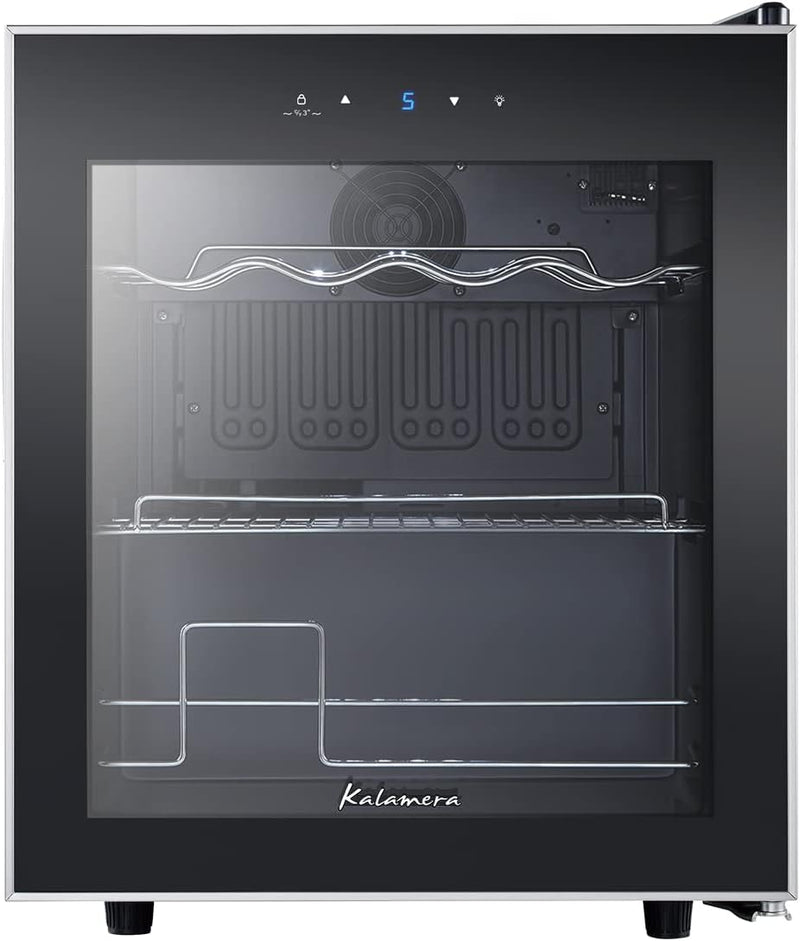 Kalamera Weinkühlschrank, 15 Flaschen, 40 Liter, 5-18°C, Freistehend, KRC-40FCSS 15 Flaschen - 40 Li