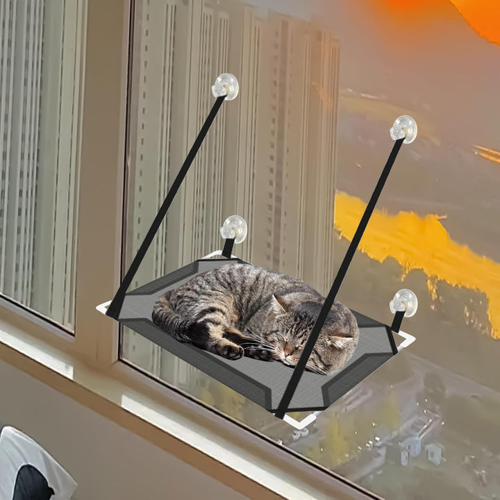 Cat Window Perch, Indoor Hammock Bed, Suction Cup Mounted Shelf, Breathable Sleeping Platforms, Spac