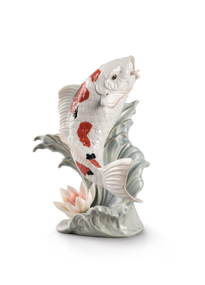 LLADRÓ Koi Figurine. Carpas Koi. Porzellan.
