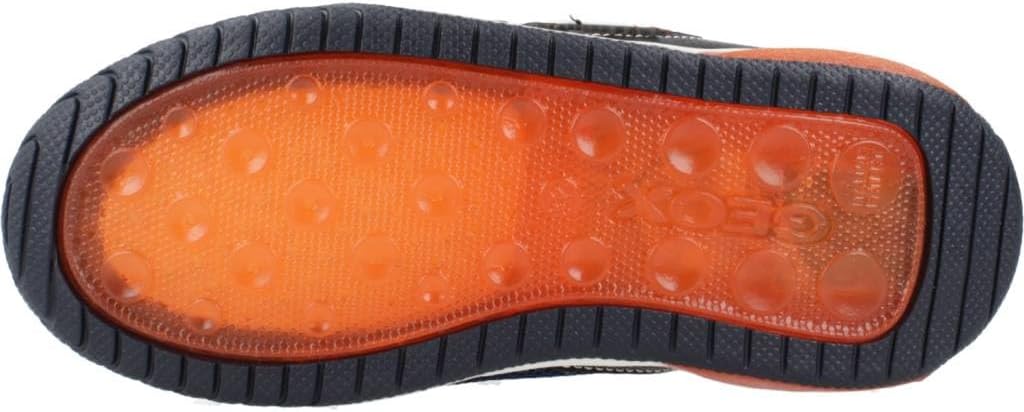 Geox Jungen J Inek Boy Sneaker 30 EU Navy Orange, 30 EU Navy Orange