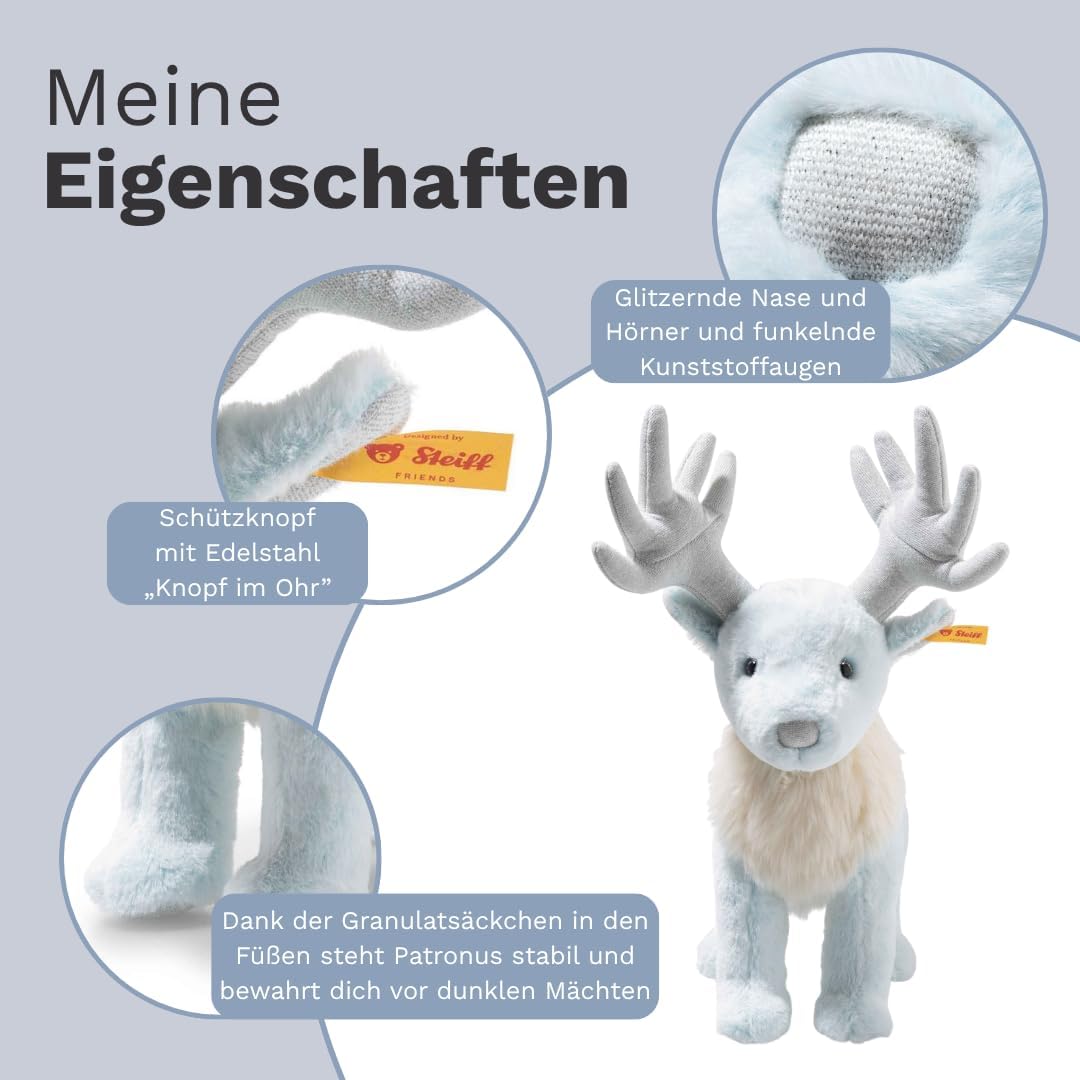 Steiff Kuscheltier Patronus Hirsch, Harry Potter, Süsses Stofftier, Kinder, Jungen & Mädchen, Friend