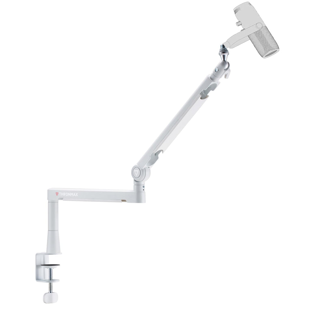 THRONMAX Twist S6 Mikrofonarm, Low-Profile-Mikrofonständer mit Kabelmanagement, Tischklemme, Vielsei