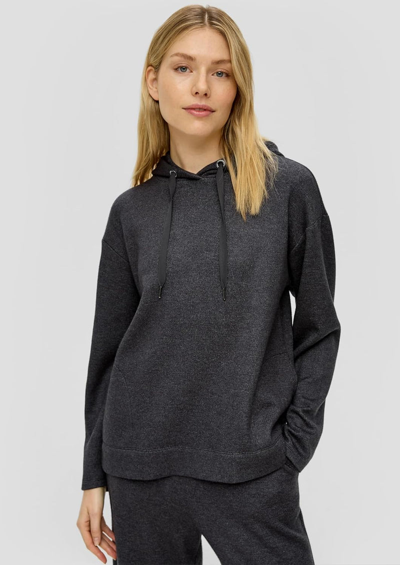 s.Oliver Damen Sweatshirt mit Kapuze 36 Grau, 36 Grau