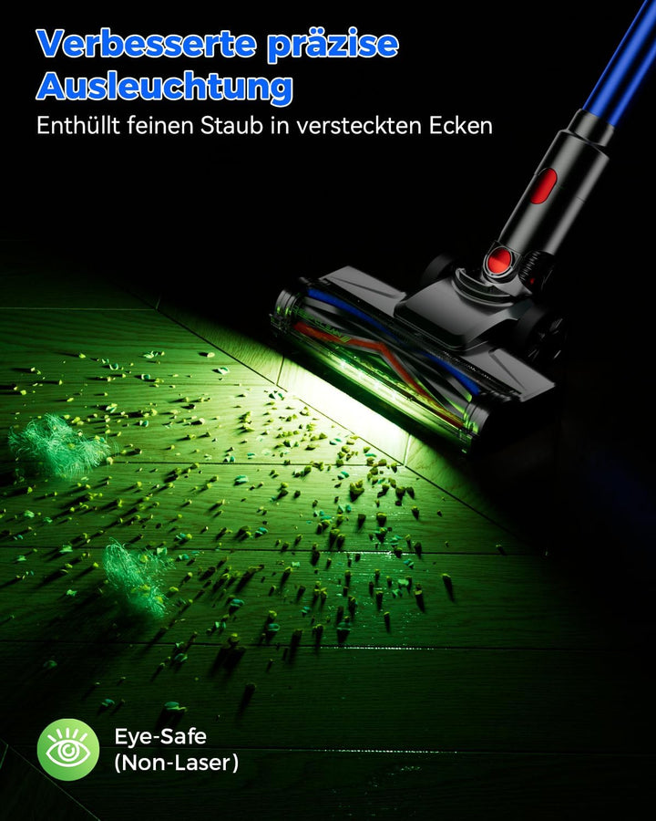 aonus A10 Akku Staubsauger Kabellos 55000Pa 500W 70Min Laufzeit | Akkustaubsauger | LED Display | Se