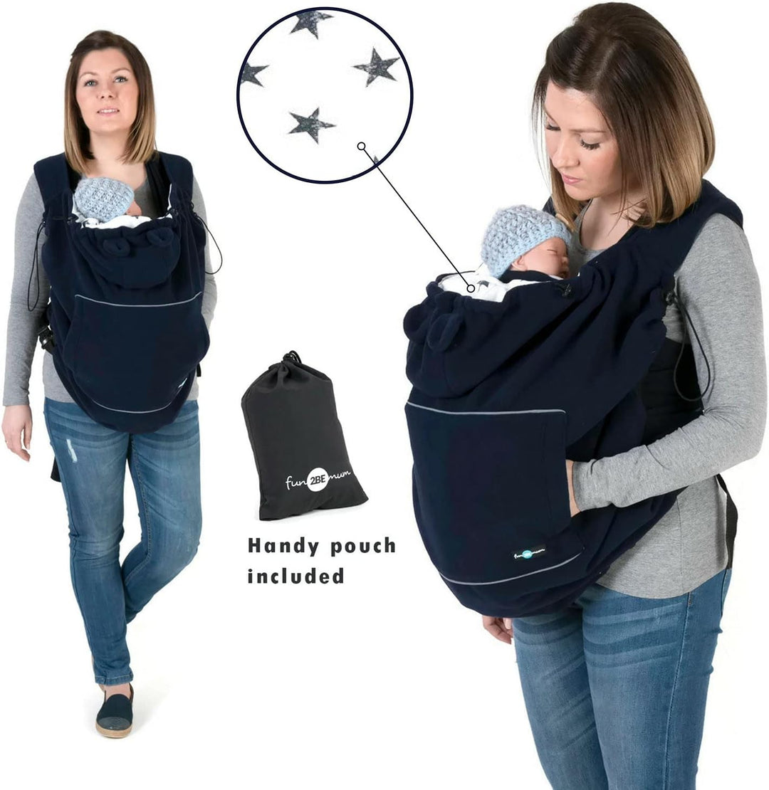 Fleece BABY Tragecover Marineblau