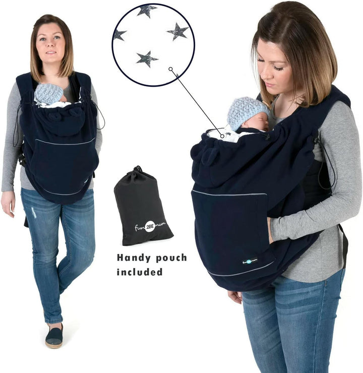 Fleece BABY Tragecover Marineblau
