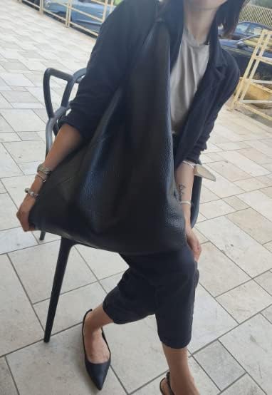 FrasiBags Schultertasche aus echtem Leder, hergestellt in Italien Blau, Blau