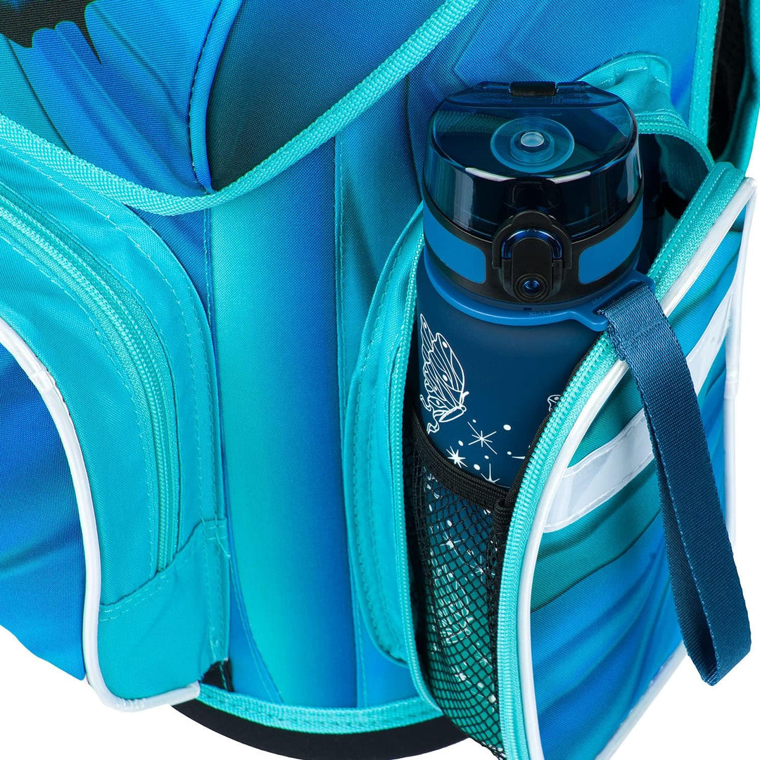 Baagl Schulranzen Mädchen Set 5 Teilig, Ergo Schultasche ab 1. Klasse, Ergonomische Grundschule Ranz