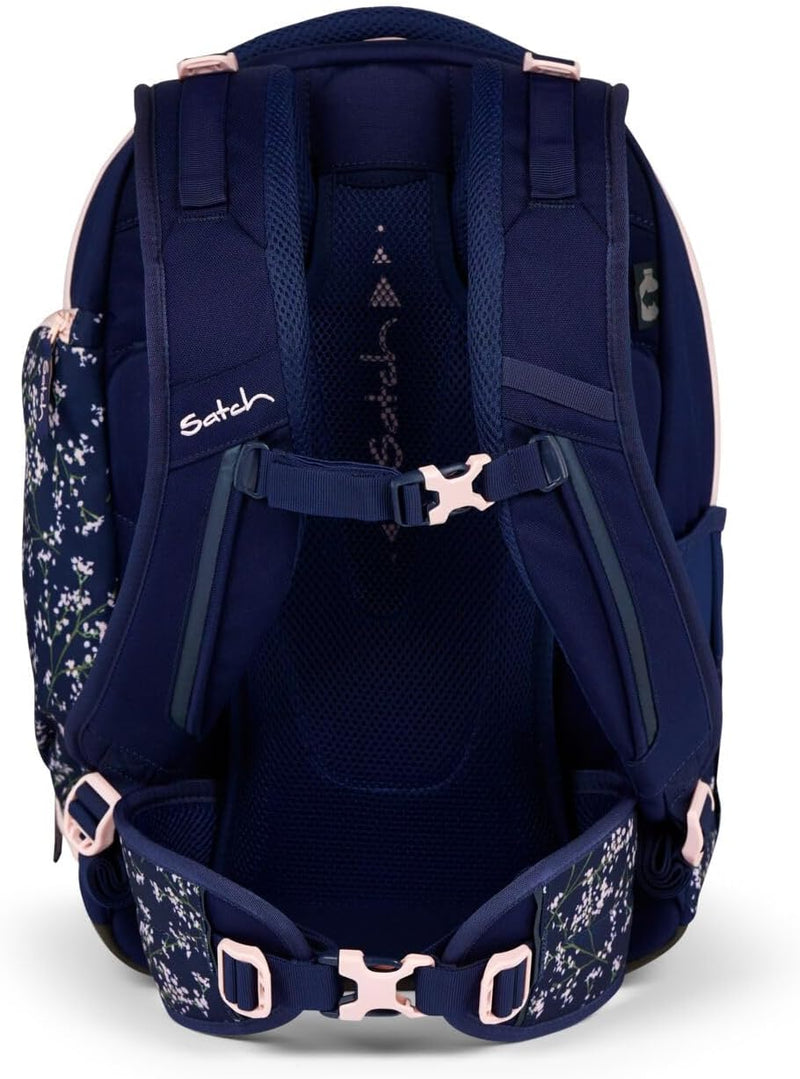 satch Match Schulrucksack Set 3tlg. inkl. Schlamperbox und Sporttasche Bloomy Breeze, Bloomy Breeze