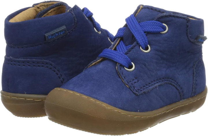 Richter Kinderschuhe Jungen Maxi Derbys, 24 EU Blau Liberty 7000