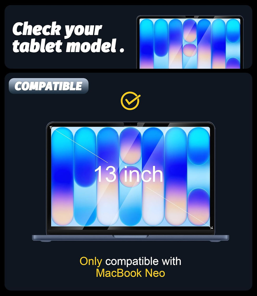 NEWZEROL 2 Stück Display Schutzglas Kompatibel für Apple macbook neo 2026 Displayschutz, Folie aus G