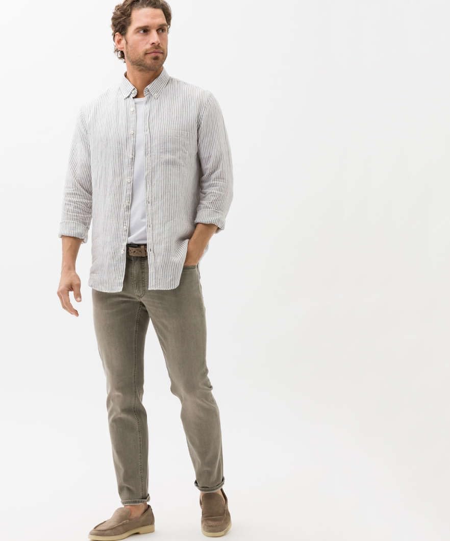 BRAX Herren Style Chuck Hi-Flex: Hochelastische Five-Pocket Jeans 31W / 32L Seaweed, 31W / 32L Seawe