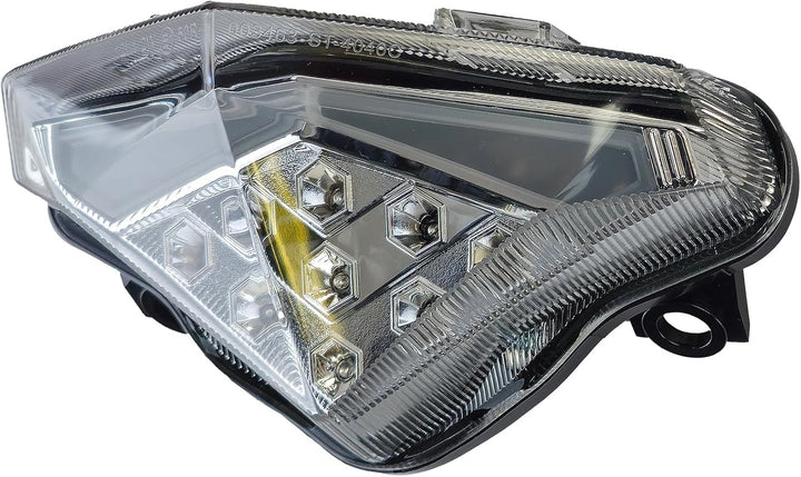 Motorrad LED Rücklicht Chrom Klarglas für Kawasaki ER6N ER6F ER-6N ER-6F ab 2012
