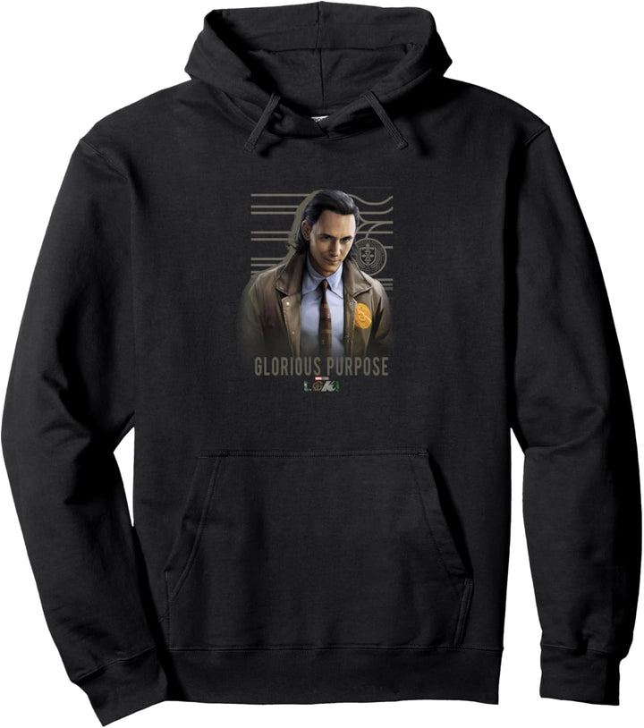 Marvel Loki Glorious Purpose Portrait Pullover Hoodie
