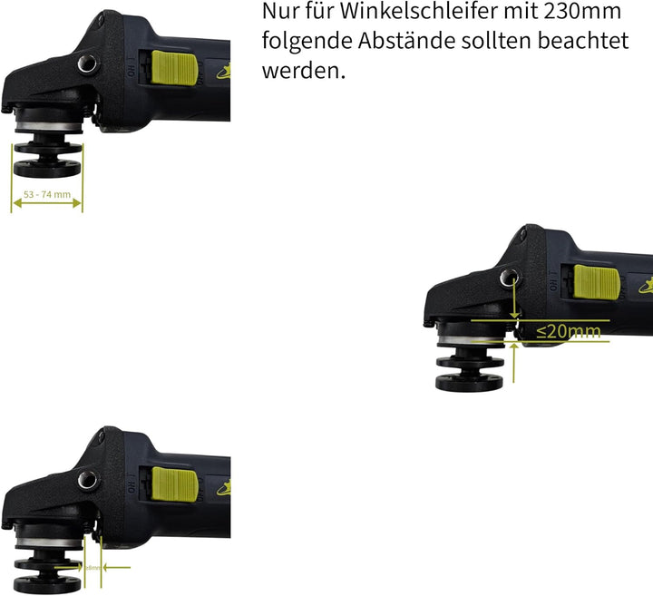 Titan USSN117 - Universal Absaughaube für Winkelschleifer - 230mm - perfekt für Schleif- und Trennar