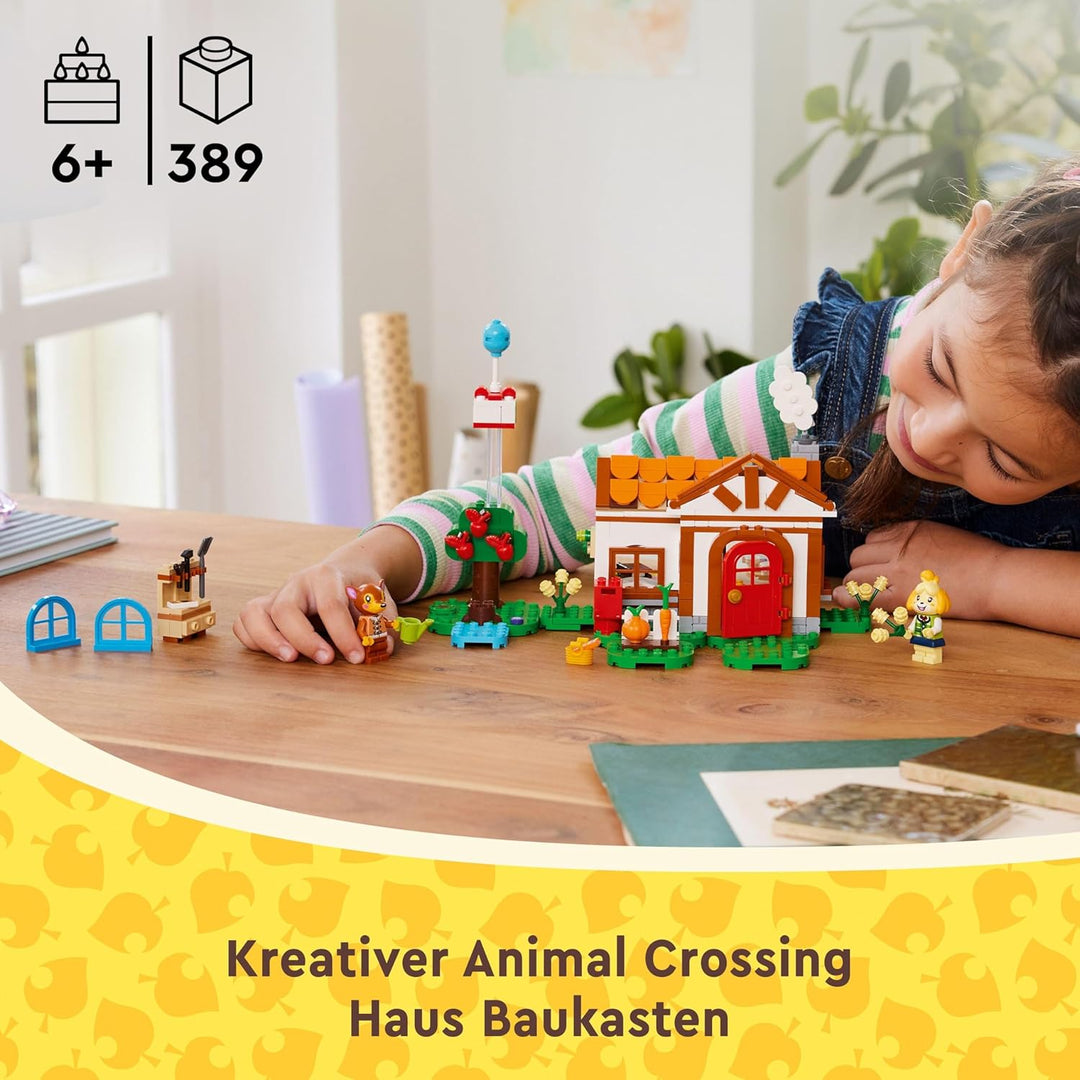 LEGO Animal Crossing Besuch von Melinda, kreatives Spielzeug für Kinder mit 2 Mini-Figuren aus der V