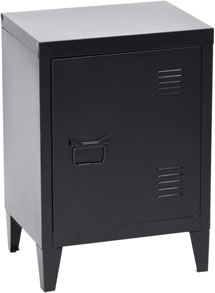 Kleiner Lagerschrank, Stahlschrank, Aktenschrank, Freistehender Schrank mit 4 stabilen Metallbeinen