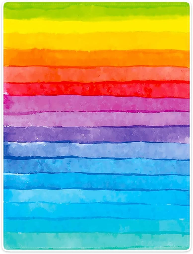 Violetpos 150x200 cm Flanell Weich Fleecedecke Kuscheldecken SanftBettüberwurf Decke Bunt Tuschemale