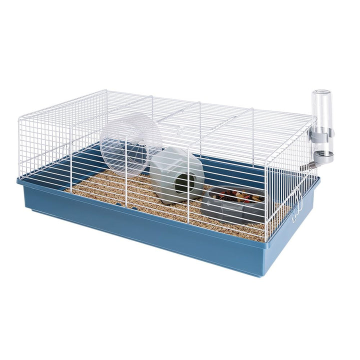 Ferplast Hamsterkäfig, Nagerkäfig CRICETI 11, Kleintierkäfig, Hamsterzubehör inklusive, 58 x 31 x h