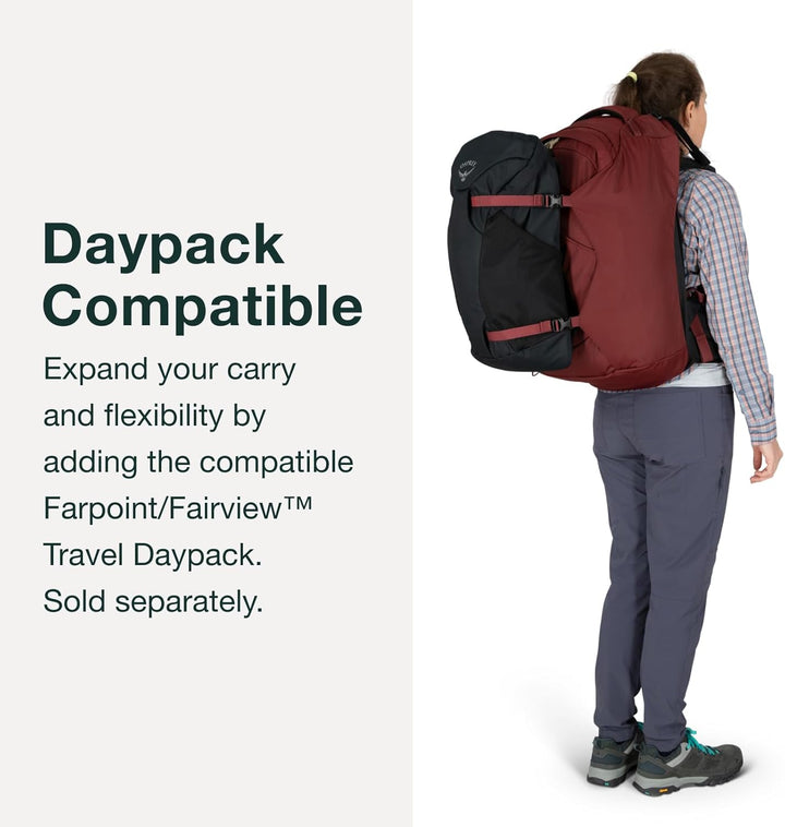 Osprey Damen Fairview Unisex Reiserucksack Rucksack (1er Pack) O/S - Fassungsvermögen 40L Winter Nig
