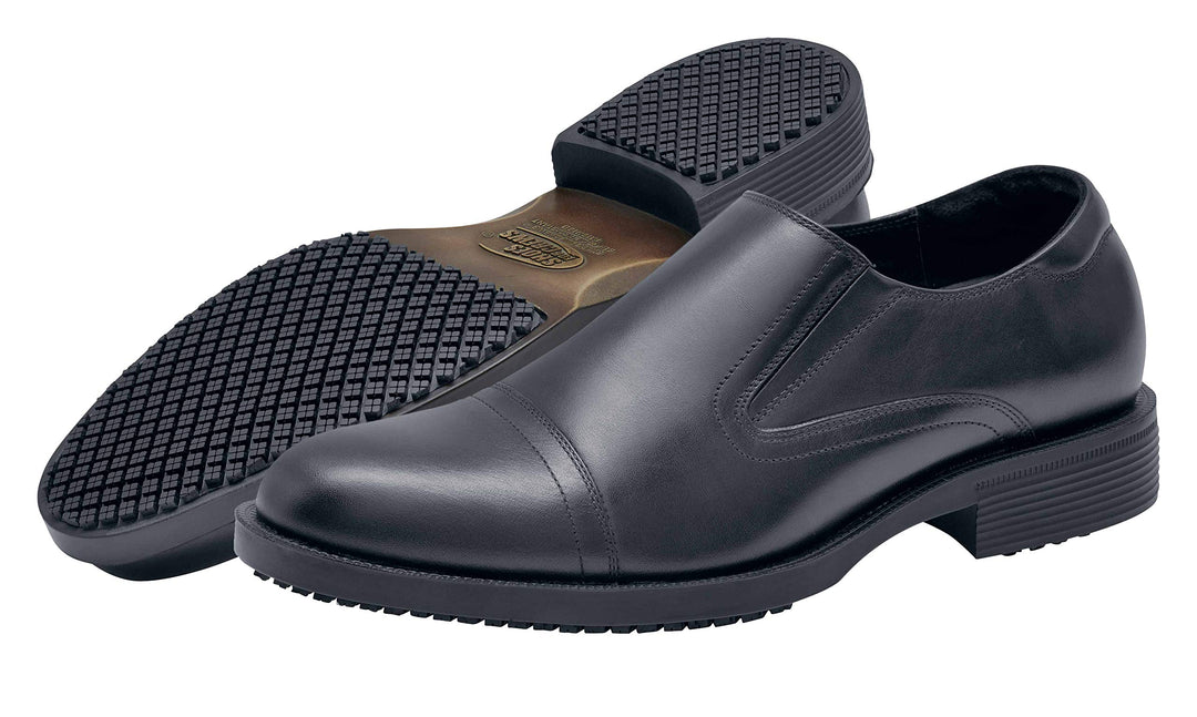 Shoes for Crews Schuhe Statesman – Bequeme Lederschuhe, gepolsterte Einlegesohlen, Rutschhemmende La