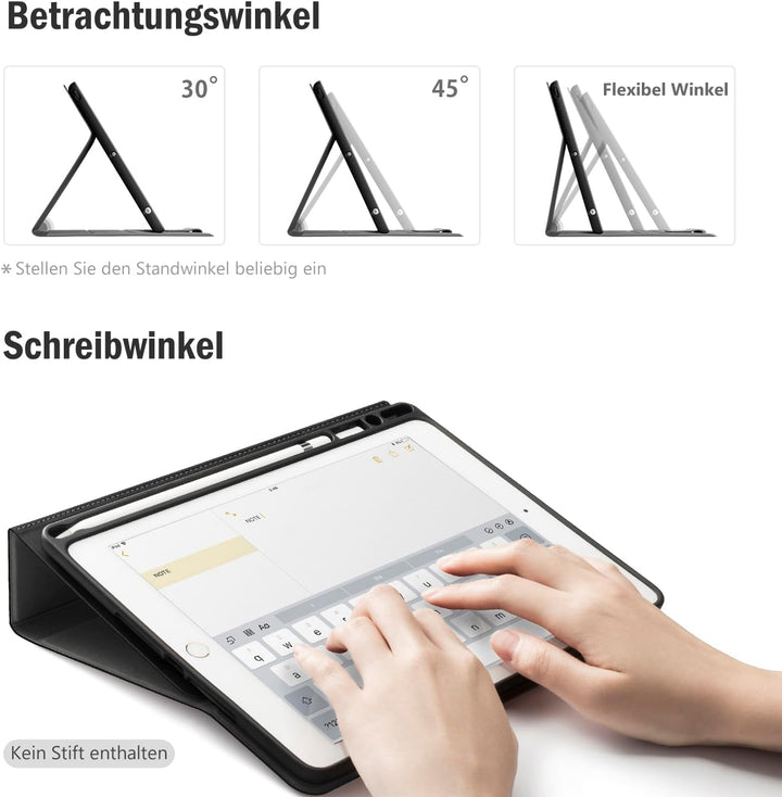 Antbox Hülle für iPad Air 3 2019 10.5 Zoll/iPad Pro 10.5 2017 mit Apple Pencil Halter Auto Schlaf/Wa