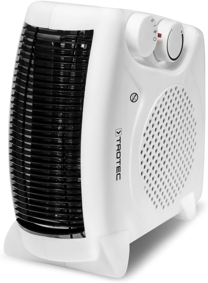 TROTEC Heizlüfter energiesparend TFH 19 E - Heizleistung 1000 W / 2000 W – elektrische Heizung, mit