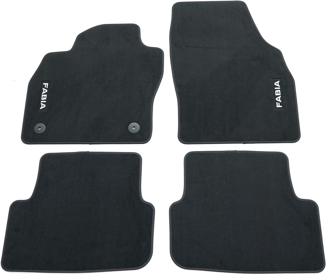 Skoda 6VB061404 Fussmatten Textil 4X Stoffmatten, mit Fabia Schriftzug