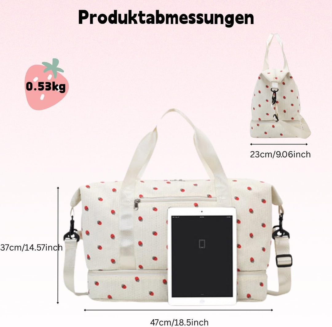 Sporttasche Kinder Mädchen Reisetasche Jungen mit Schuhfach Reisetaschen Weekender Sporttaschen Trav