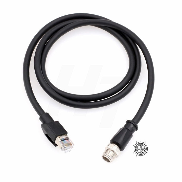 HangTon Cognex In-Sight 9000 Kamera M12 8 Zoll X-Coded RJ45 Cat5e Ethernet-Kabel, geschirmtes flexib