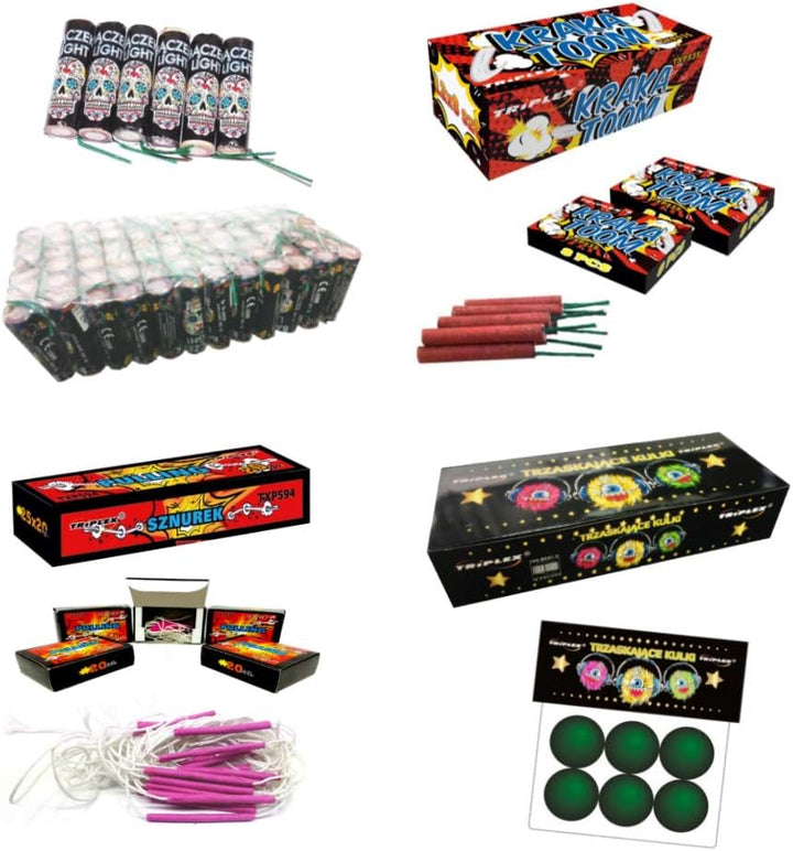 h2i Color Spinner - Bodenwirbel | 72 Teile | Party Spass für Klein & Gross I für Silvester, Hallowee