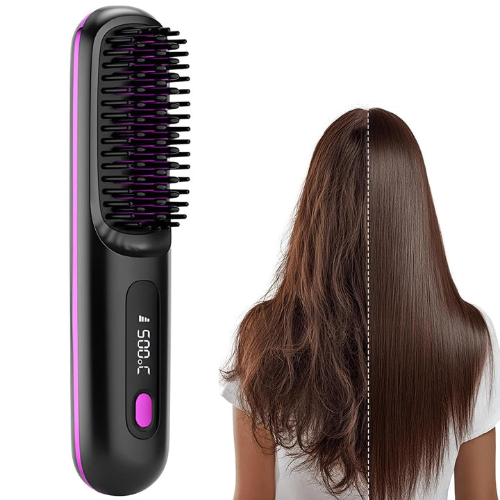 Stylingbürste Für Kurze Haare, Stylingbürste für Kurze Haare, Haarbürste Elektrisch Go Brush Pro Glä