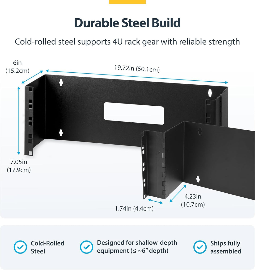 StarTech.com Patchpanel Wandmontage - Patch-Halter zur Wandmontage - Patch-Halter - Patchpanel zur W