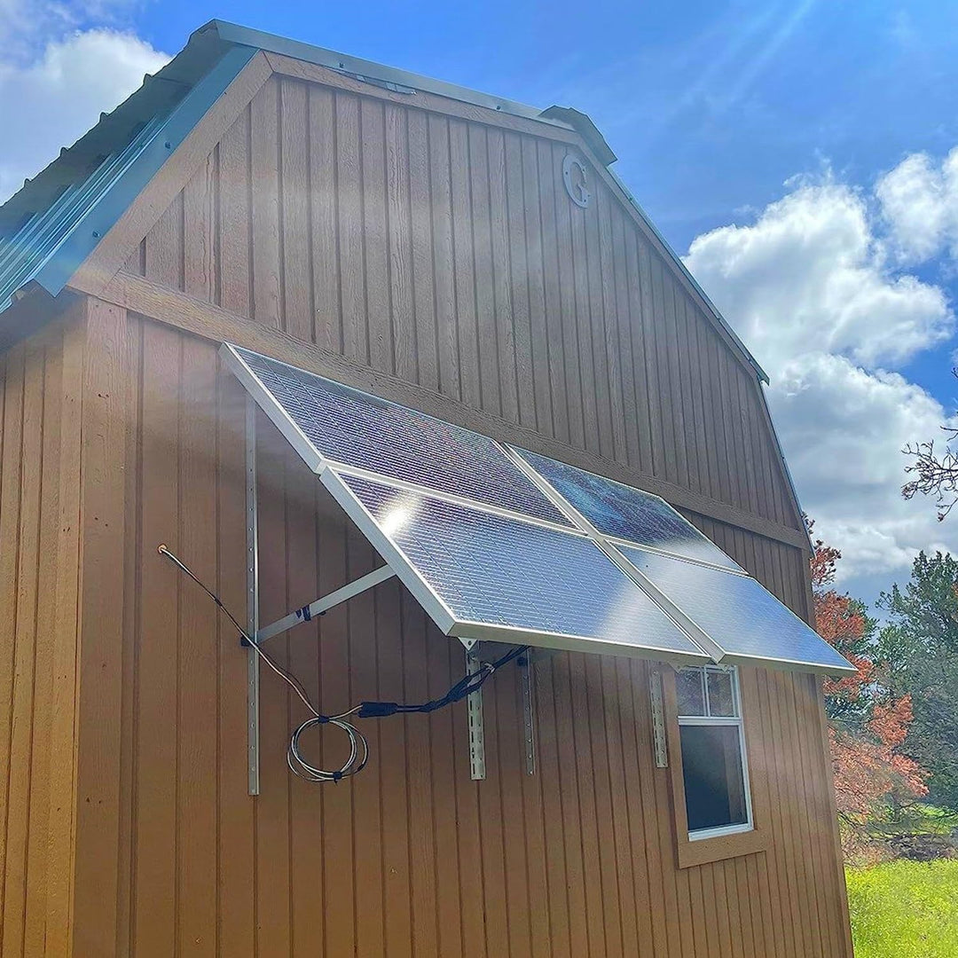 Halterung für Solarpanel bis 118cm 2 Paar, Halterung für Solarmodul Aufständerung Flachdach PV | Ver