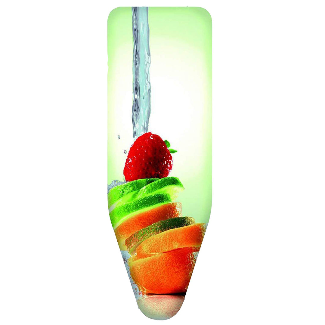 Wpro Bügelbrettbezug, 100 % Baumwolle, Design Obst, 130 x 48 cm