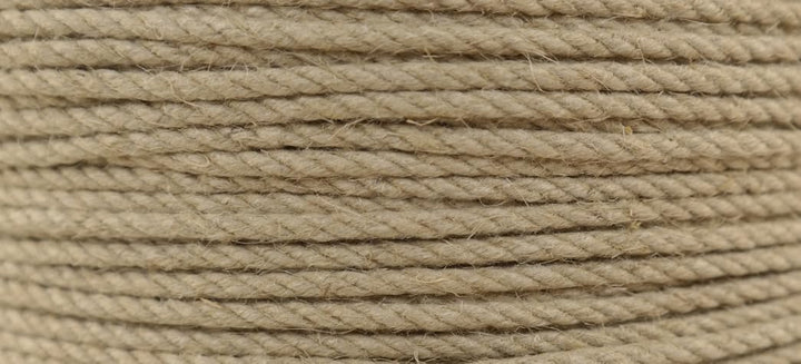 Hanfseil - Hanf-Seil Durchmesser 4 mm - 100 Meter auf Scheibenspule - 100% Naturhanf