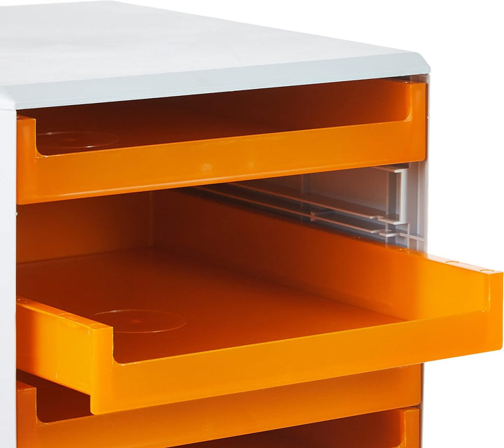 keine Marke 30050913 Schubladenbox orange-transpare