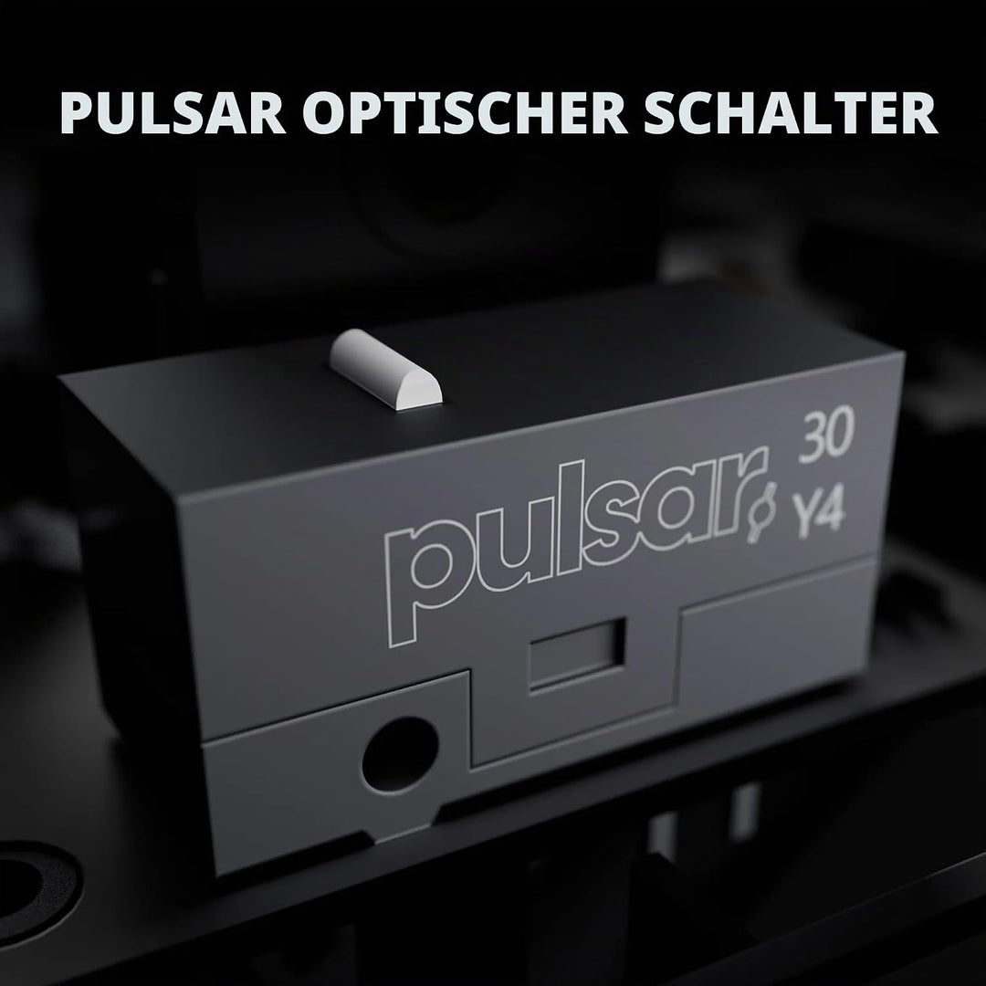 Pulsar Gaming Gears X2H Crazylight Kabellose Gaming-Maus, Ultraleicht, 43 g, optischer Schalter, 320