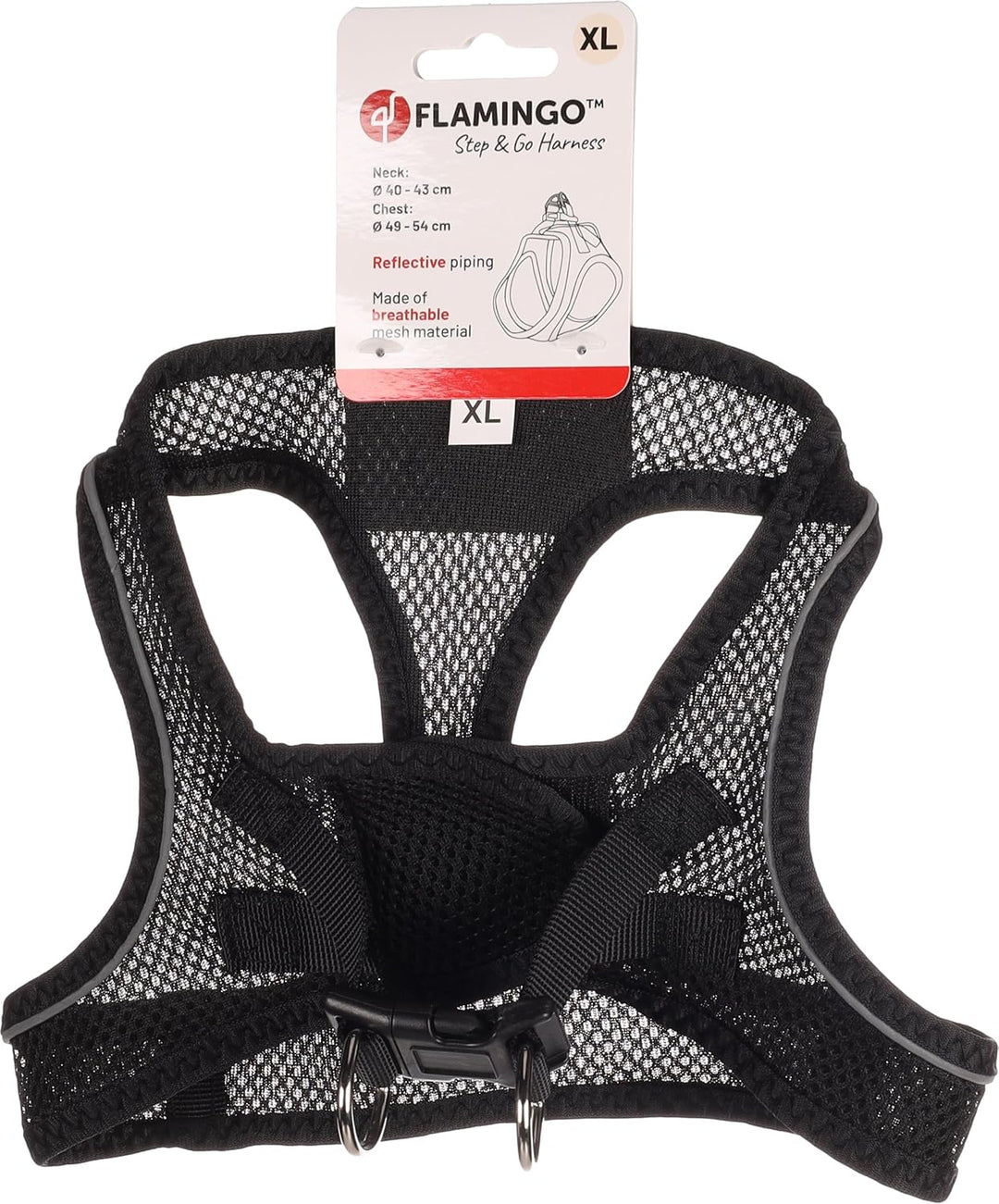 Flamingo Step-Go Bento Geschirr – Schwarz, XL (A:40-43 cm, B:49-54 cm, 3 mm), Komfortabel und Verste