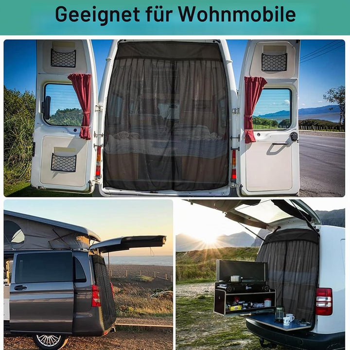 Heckklappe Moskitonetz,Flügeltür Kofferraumabdeckung Sonnenschutz,165x210cm Heckklappe Flügeltür Kof